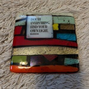 Inspirational Glass Accent Tile - Multicolor